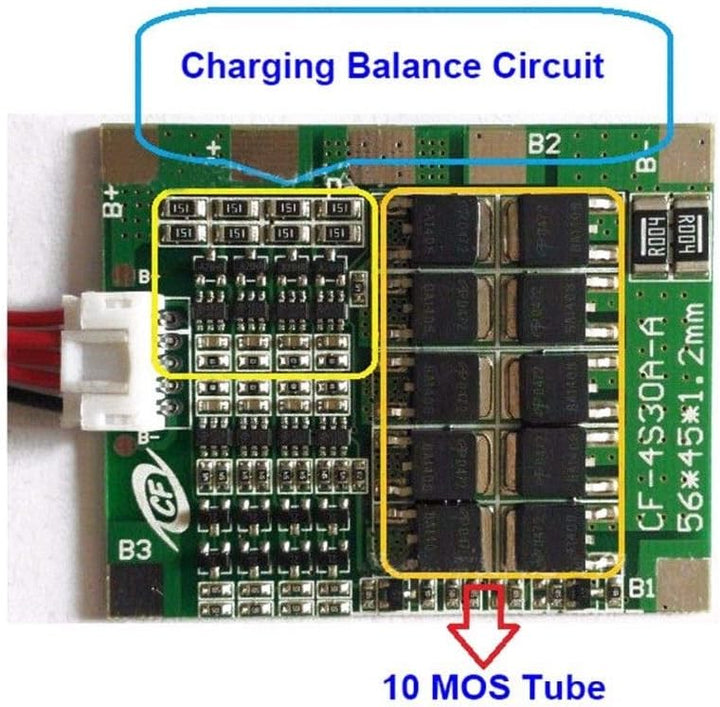 5pcs 4S 30A 14.8V Li-ion Lithium Battery PCB BMS 18650 Charger Protection Board