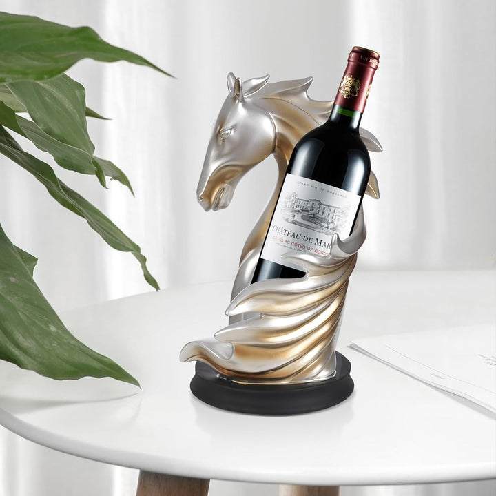 Weinflaschenhalter Weinregale Tischplatte Pferdestatue als Zuhause Küche Weinkeller Dekorative Aufbe