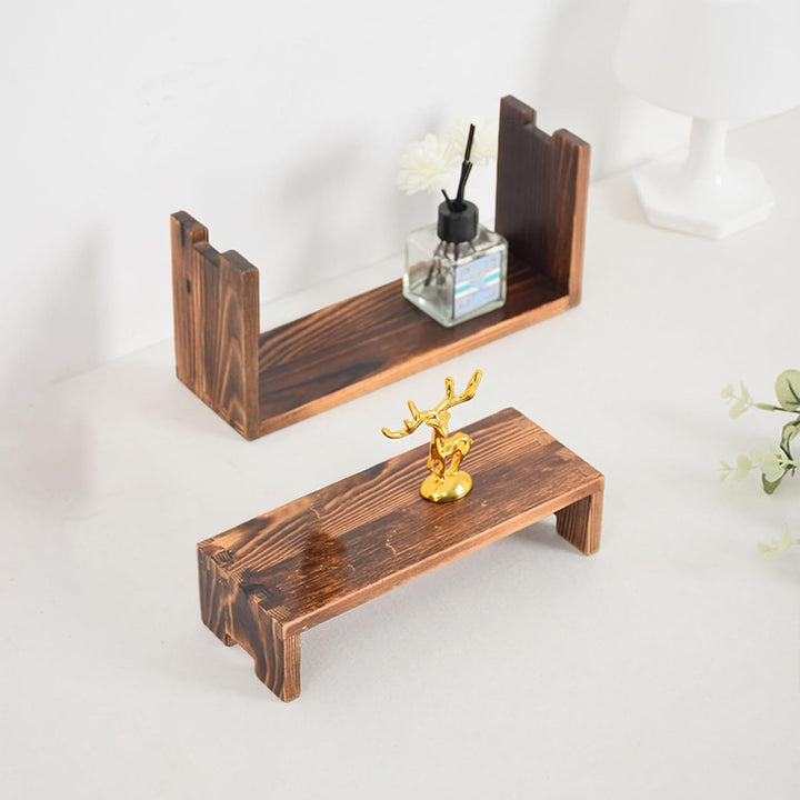 Generisch Holz Präsentationsstufe - Holz Cupcake Ständer - Rechteckiger Dessert Organizer Für Ausste