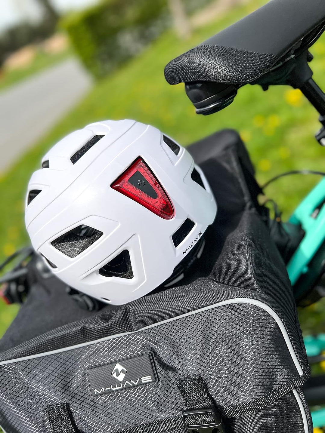 M-Wave Amsterdam Double Gepäckträgertasche, schwarz, 44 x 40 x 5 cm Schwarz einzeln Single, Schwarz