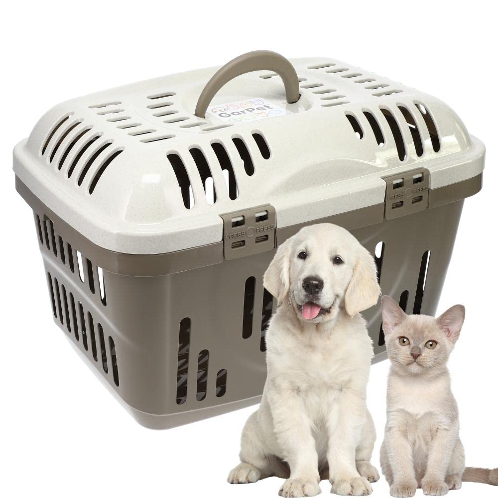 GarPet Transportbox Oben Öffnen Hunde Katzen Kleintier Transport Box Katzenbox Hundebox Open Top Str
