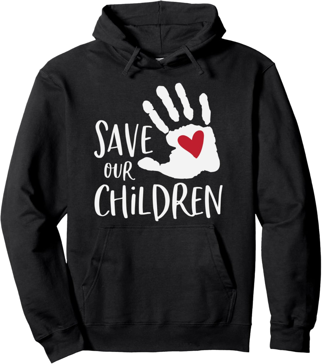 Rettet unsere Kinder gegen Kindesmissbrauch Pullover Hoodie