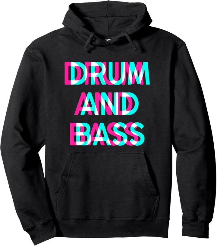 Drum and Bass Trippy Rave Festival Raver Pullover Hoodie