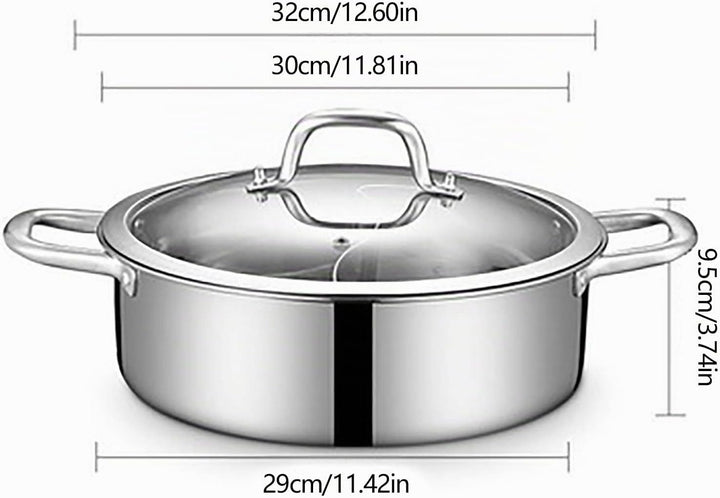 304 Edelstahl Dual Shabu Shabu, Hot Pot Elektroherde, Elektrische Keramikherde, Elektrische Hot Pot