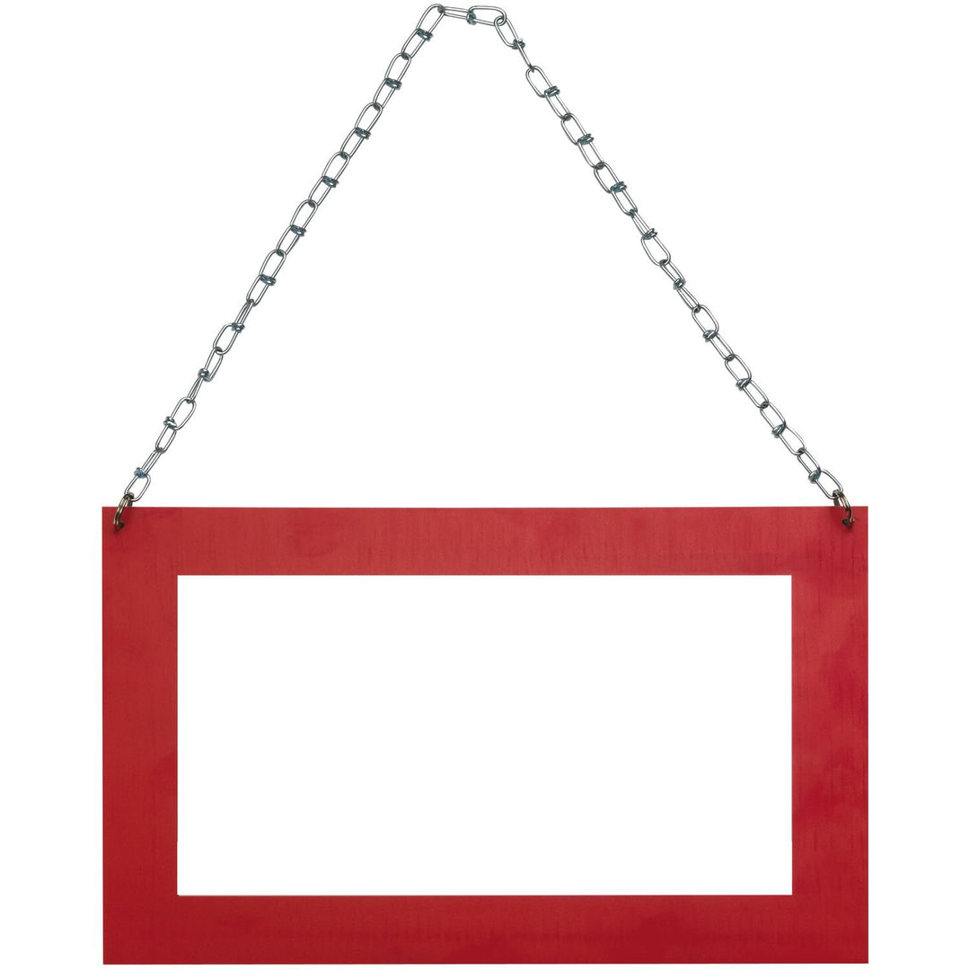 Langguttransport-Schild 40x25 cm | rückstrahlend | mit 50 cm Stahlkette | 1 Stück
