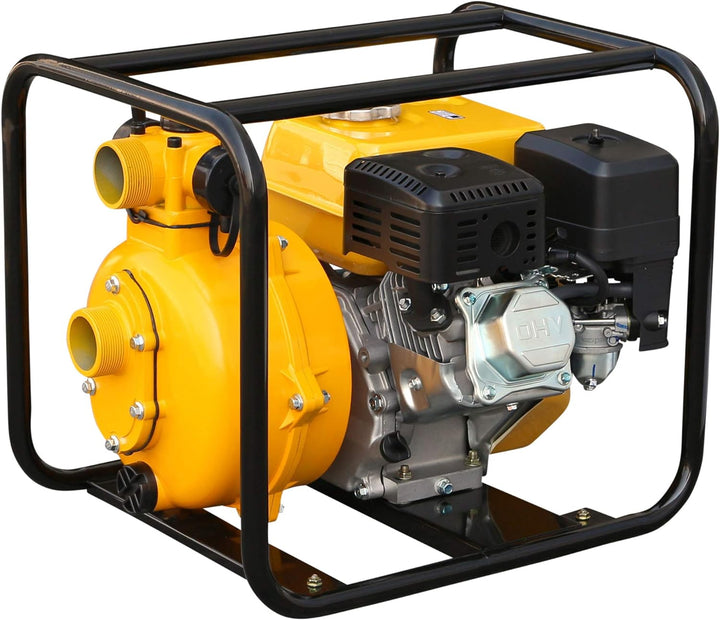 Rotek Hochdruck Motorpumpe mit 4-Takt Benzinmotor WPG4-HP-0300-80-5H, bis zu 75m Förderhöhe, Stage-V