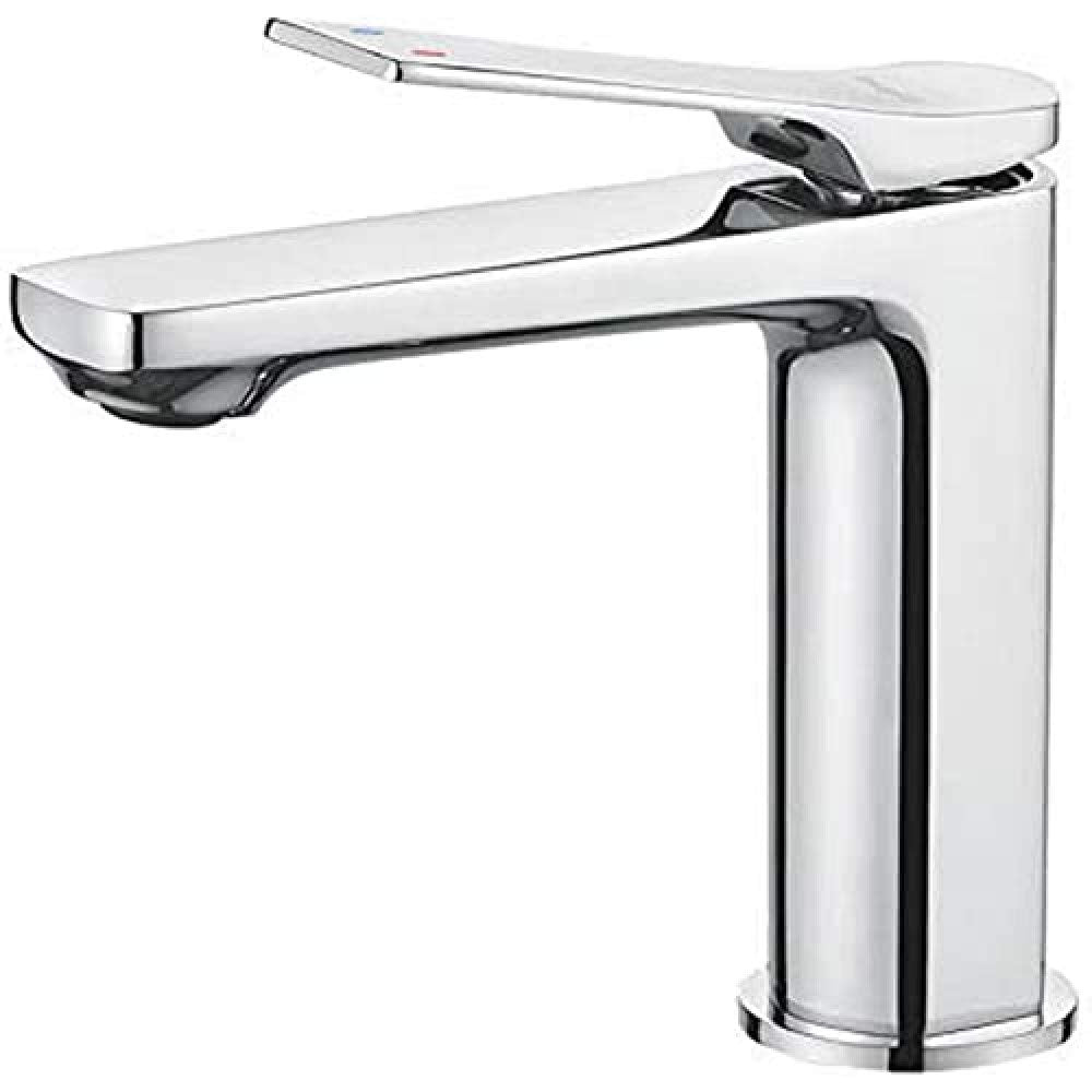 Ibergrif Praga - Einhand Bad Wasserhahn, Waschtischarmatur, Waschtischmischer, Chrom, Silber Silber
