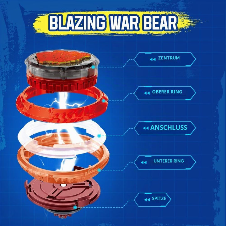 INFINITY NADO Kreisel für Kinder Split Series Metall Spielzeug Jungen, Battle Tops Kreisel Launcher