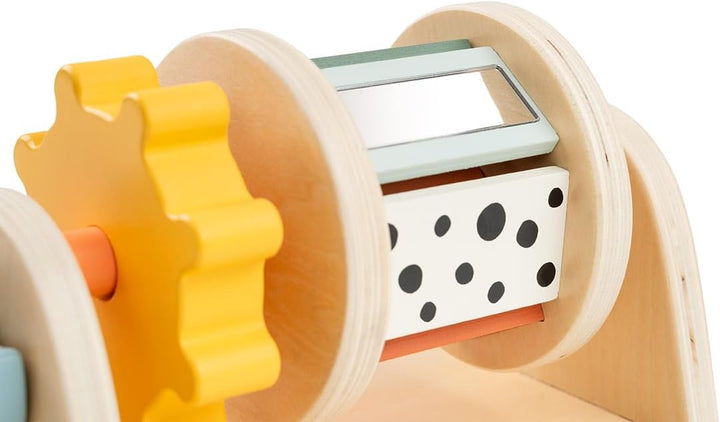 Done by Deer Activity-Rolle Birdee Colour Mix - Baby Montessori Motorikspielzeug zur Stimulierung de