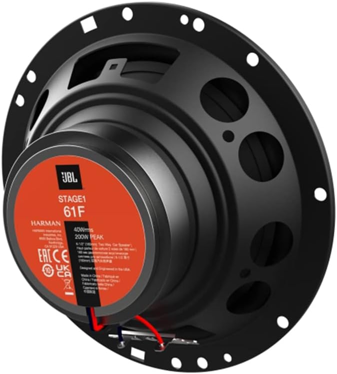 JBL Stage1 61F Lautsprecher mit Einbauset kompatibel mit Audi A3 (8P) 3-Türer 2003-2012 Türen vorne