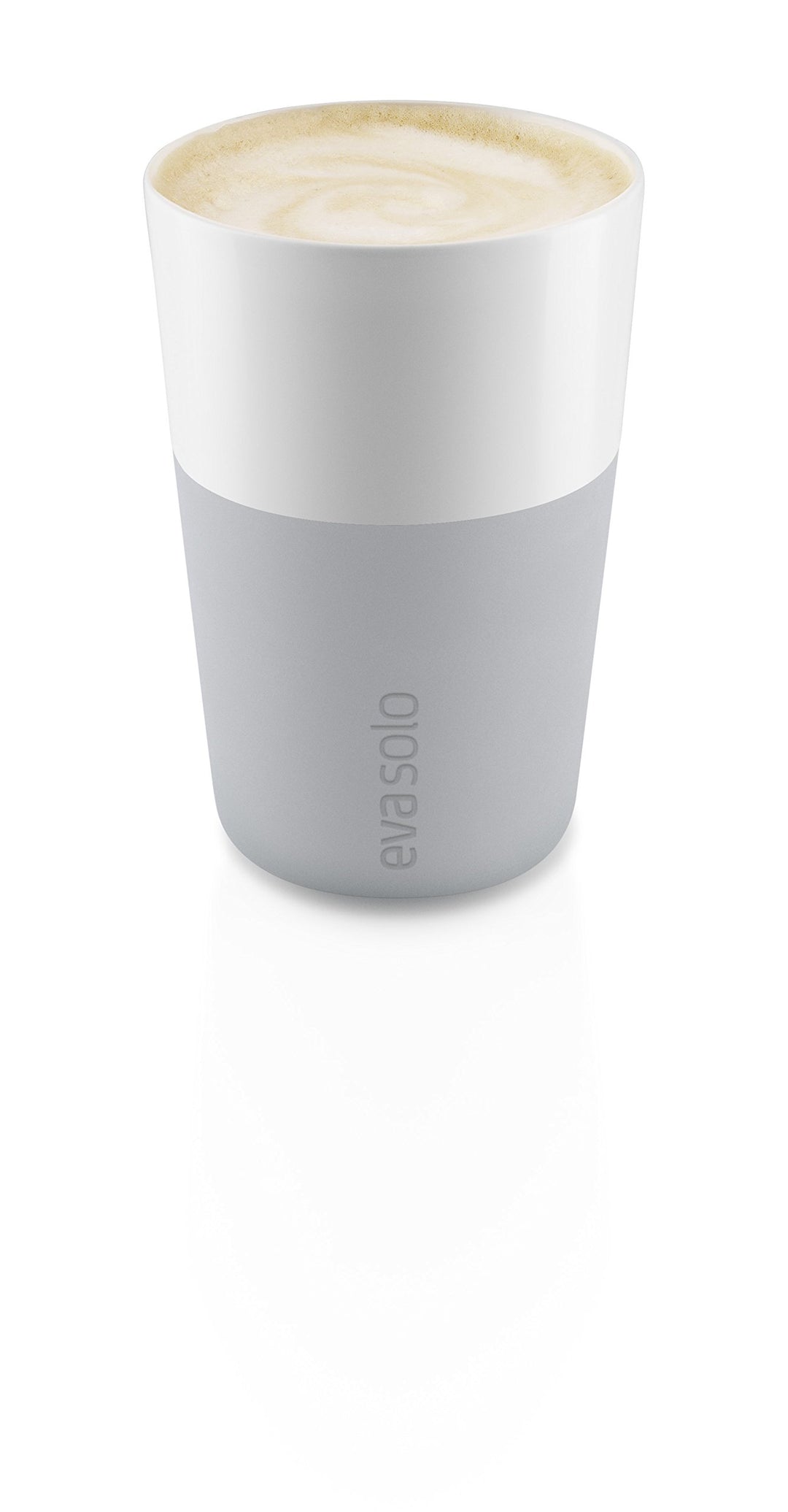 EVA SOLO | 2 Cafe-latte-Becher Marble grey | Gut zu halten durch Silikonbeschichtung | Marble grey 1
