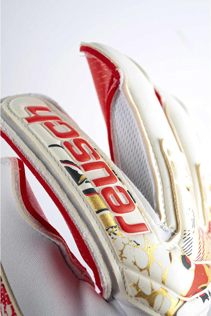 Reusch Unisex – Erwachsene Torwarthandschuhe Attrakt Gold X Glueprint mit Hervorragendem Grip und Au