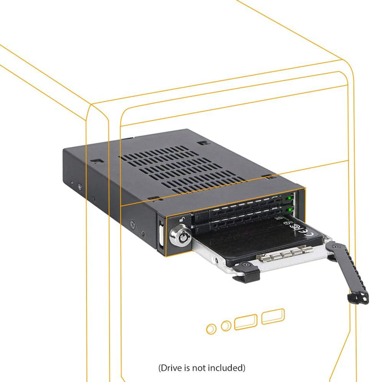 ICY DOCK Wechselrahmen für 3X 2,5 Zoll (6,4cm) SATA SSD/HDD in 1x 3,5 Zoll (8,9cm) - Vollmetall Toug
