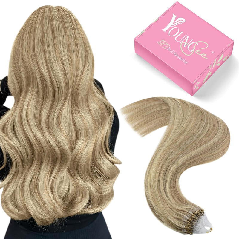 YoungSee Microring Extensions Echthaar 1g Blond Microring Extensions Goldblong bis Blond Microring H