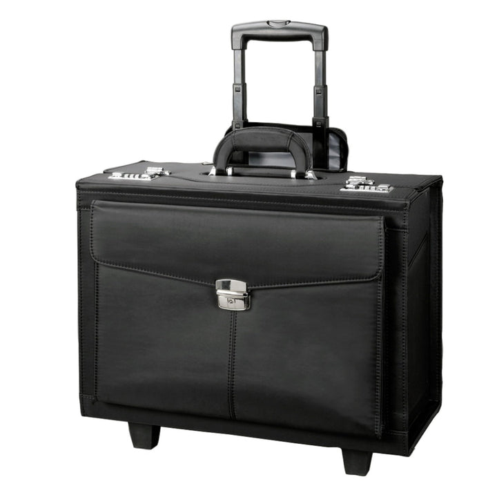 Alassio 45034 Trolley Pilotenkoffer Rocca II, Businesskoffer aus Mikrofaser, Handgepäck Aktentrolley