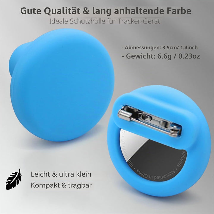 LOSHALL 4er Pack AirTag Halter Versteckte Schutzhülle für Kinder, Anti-Entfernung Silikon Hülle mit