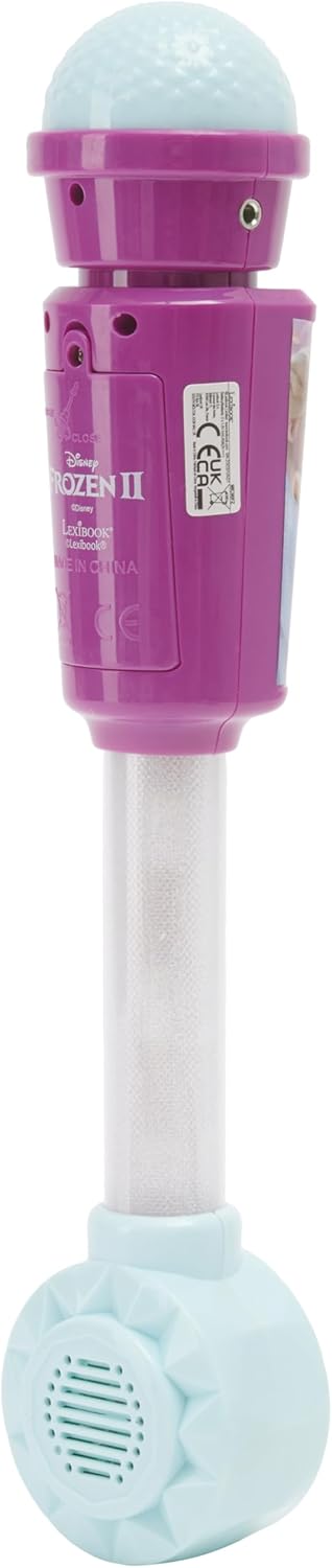 Lexibook - Disney Die Eiskönigin - Leuchtendes Mikrofon für Kinder, Musikspiel, eingebauter Lautspre