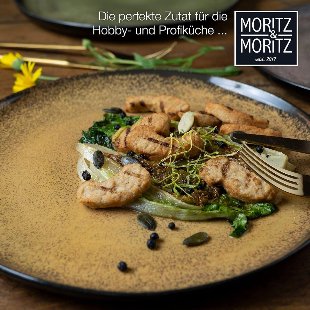 Moritz & Moritz VIDA 6er Dinner Teller Set Gelb-Grün-Rosa - Dinnerteller für 6 Personen - Porzellan