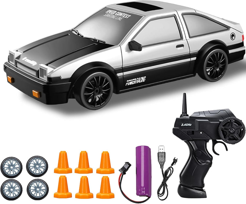 DYOUen RC Drift Car, 1:24 Rennen mit 4WD Ferngesteuertes Auto 2.4Ghz Spielzeugauto Rennauto mit Arbe