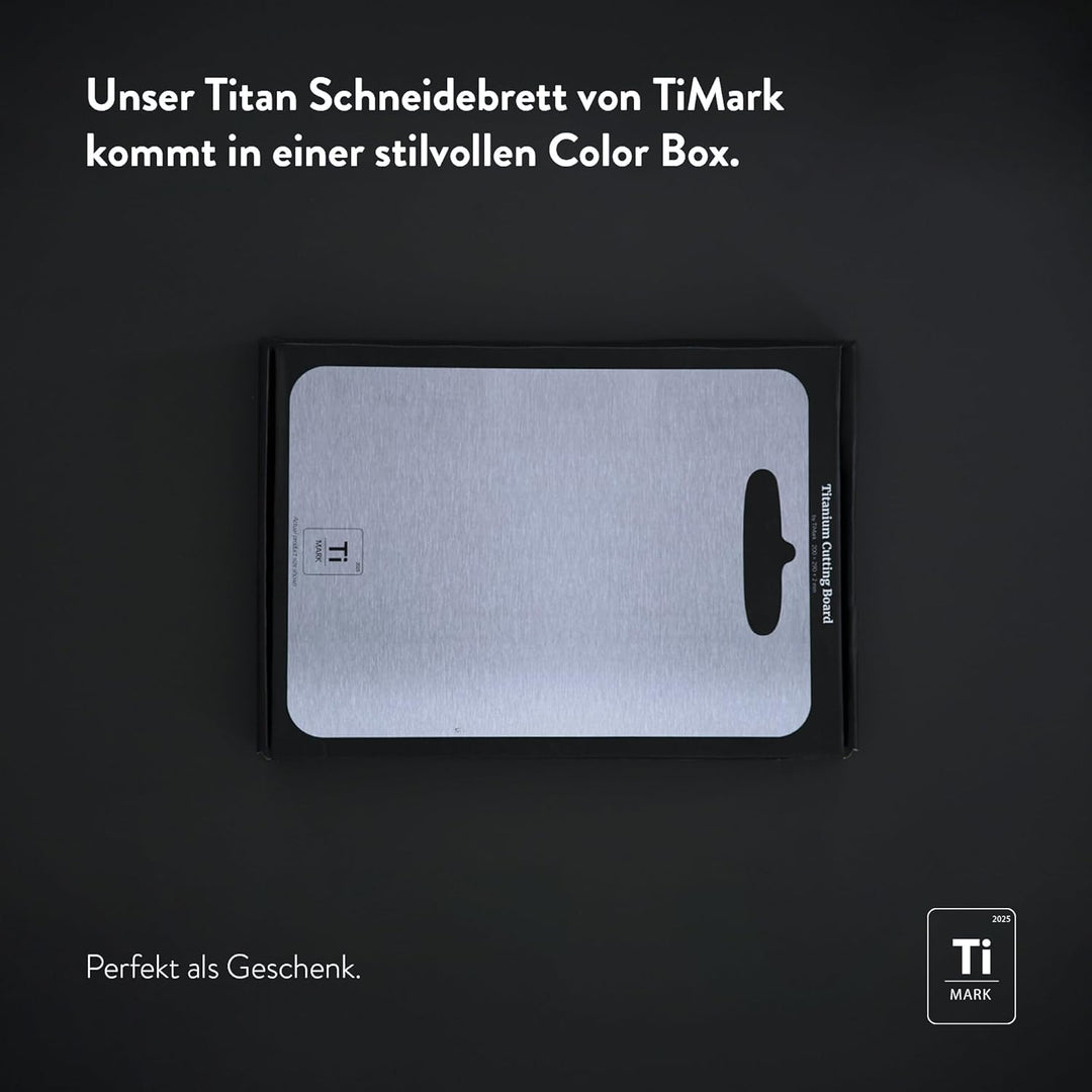 TiMark Titan Schneidebrett - Antibakterielles und 100% hygienisches Material inkl. Geschenkverpackun