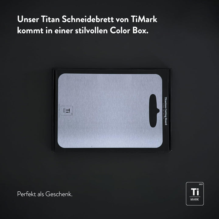 TiMark Titan Schneidebrett - Antibakterielles und 100% hygienisches Material inkl. Geschenkverpackun
