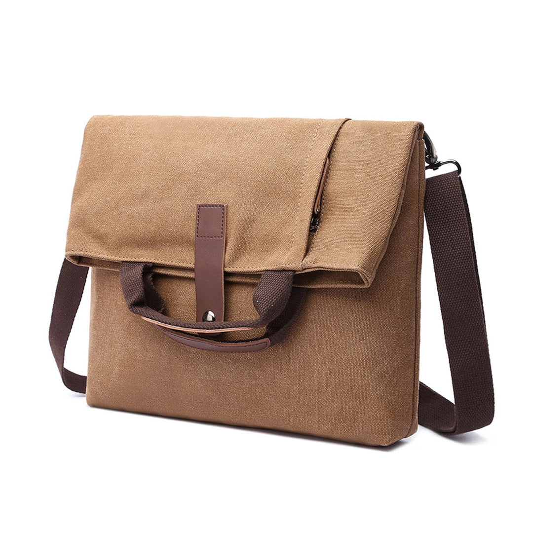 FANDARE Retro Umhängetasche Handtasche Schultertasche Herrentasche Segeltuch Kuriertasche Messenger-