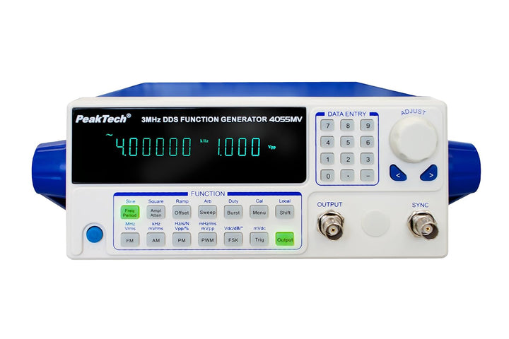 PeakTech Funktionsgenerator 10µHz - 3MHz mit 10W Leistungsverstärker / Fernsteuerung über USB / FM,
