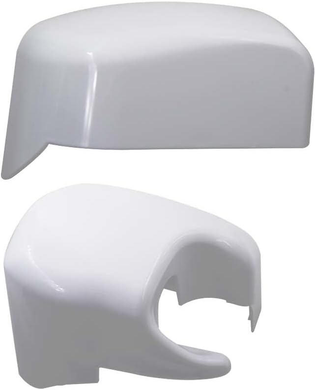 Linke und Rechte Endkappe für Wohnmobil-Markise Kompatibel mit Fiamma F45i Polarweiss 98655 04274-01