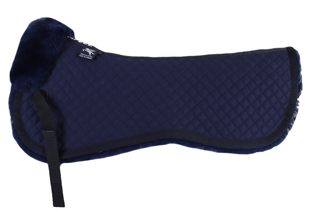 Engel Reitsport Lammfell Sattelkissen SAKIS1 mit Fellrand vorne marine-marine M, marine-marine M