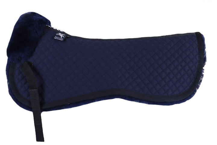 Engel Reitsport Lammfell Sattelkissen SAKIS1 mit Fellrand vorne marine-marine M, marine-marine M