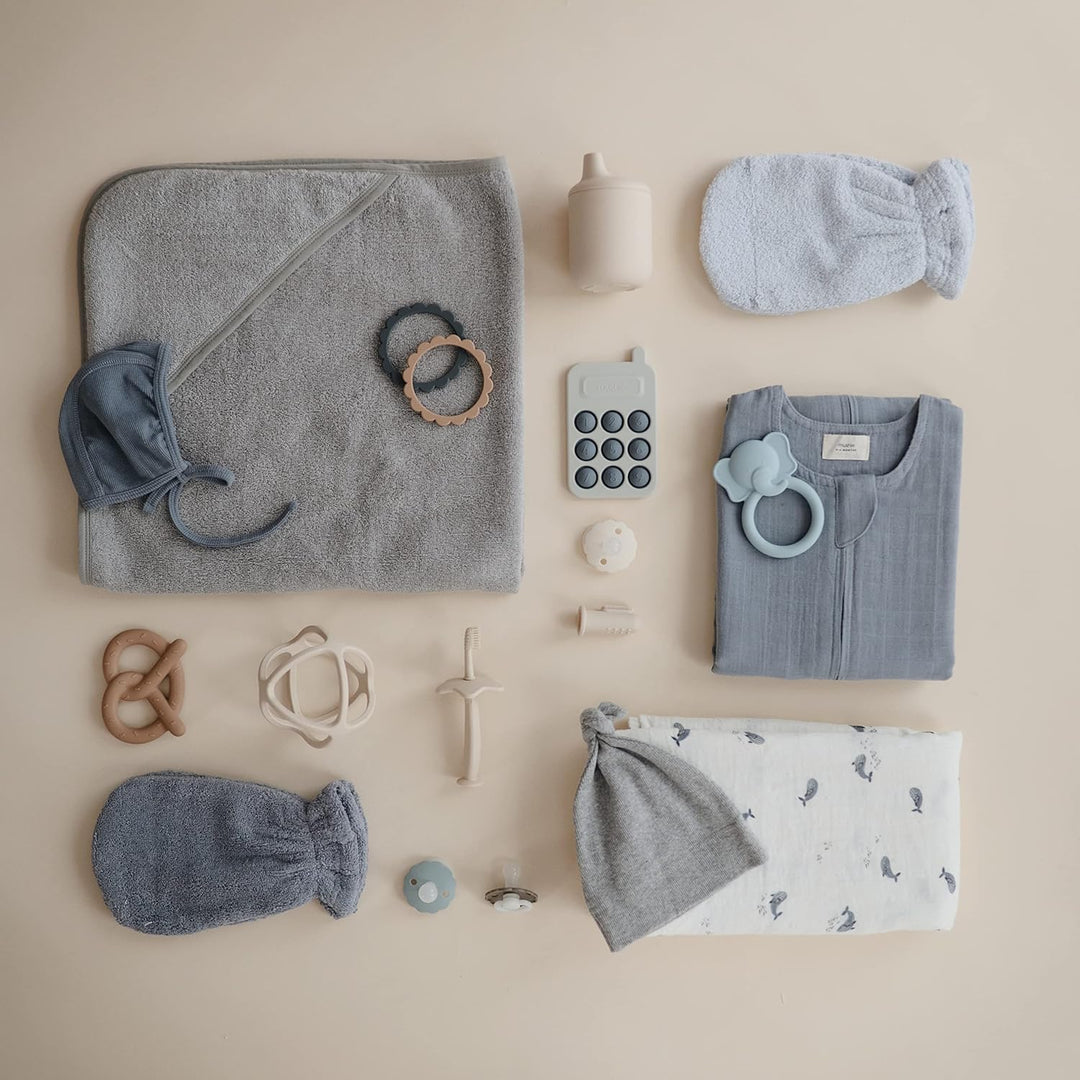 mushie Baby Handtuch mit Kapuze | Kapuzenhandtuch Für Mädchen und Jungen | 100% Baumwolle | 77,5x77,