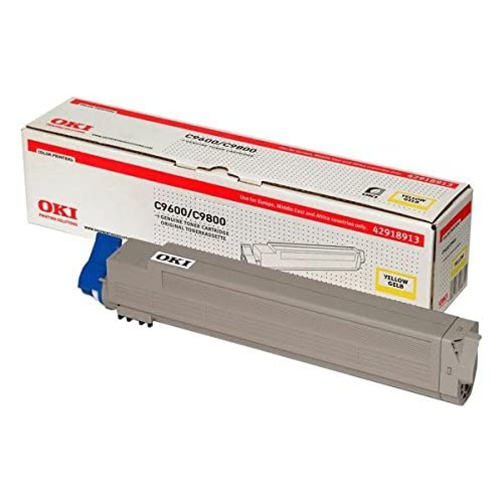 OKI 42918913 C9600, C9650, C9800, C9850 Tonerkartusche 15.000 Seiten, gelb