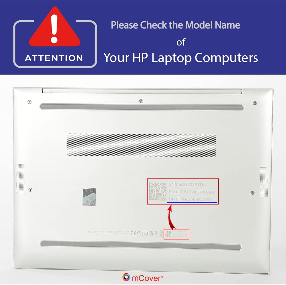 mCover Schutzhülle nur kompatibel mit HP EliteBook 840 (Intel CPU) | 845 (AMD CPU) G9 / G10 Serie No