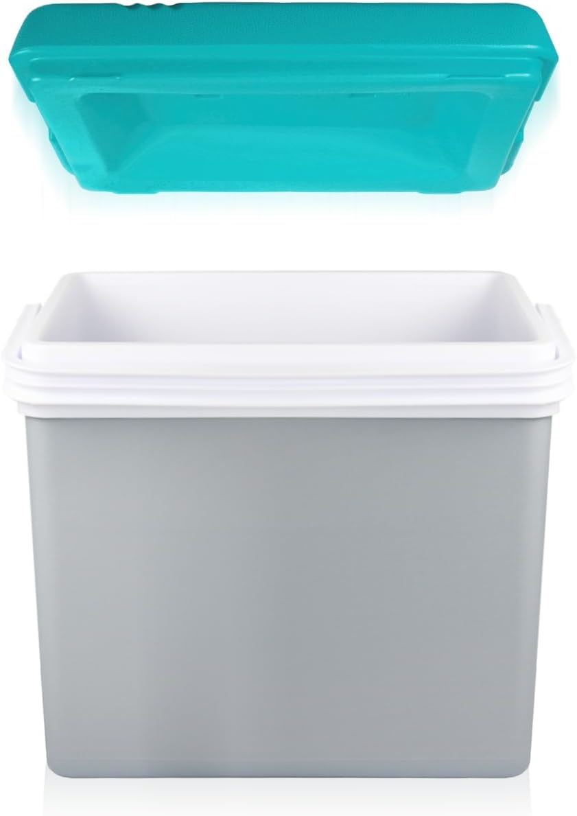 Kühlbox Isolierbox Kühltasche Camping Thermobox Isoliertasche Grau Kühlbox 24L, Kühlbox 24L
