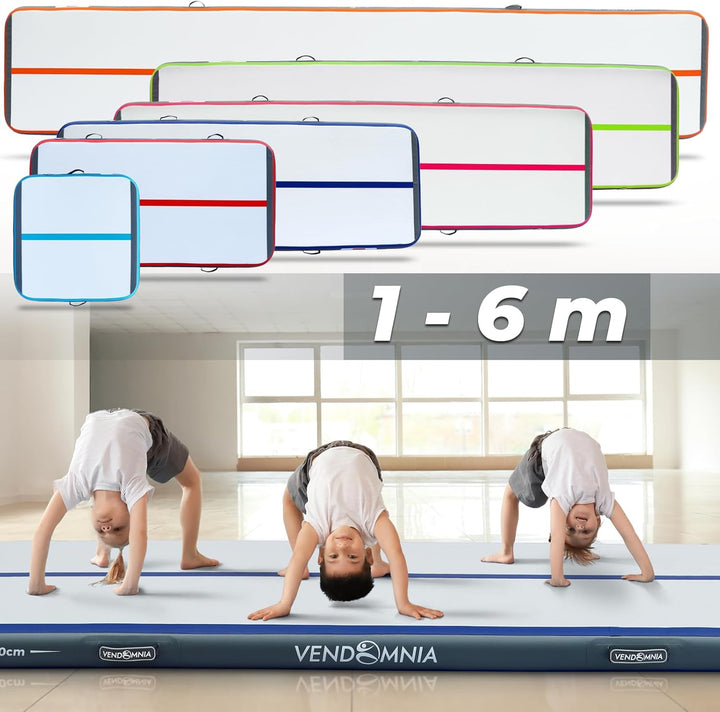 AIR Tracking TRACK Matte - aufblasbar Airtrack Tumbling Matte 10cm - 20cm hoch mit elektrischer Pump