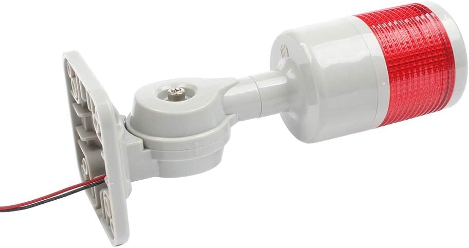 LUBAN Industrielle Warnleuchte, CNC-Maschinenwarnleuchte mit Summer & drehbarem Sockel, 1-stufige Si