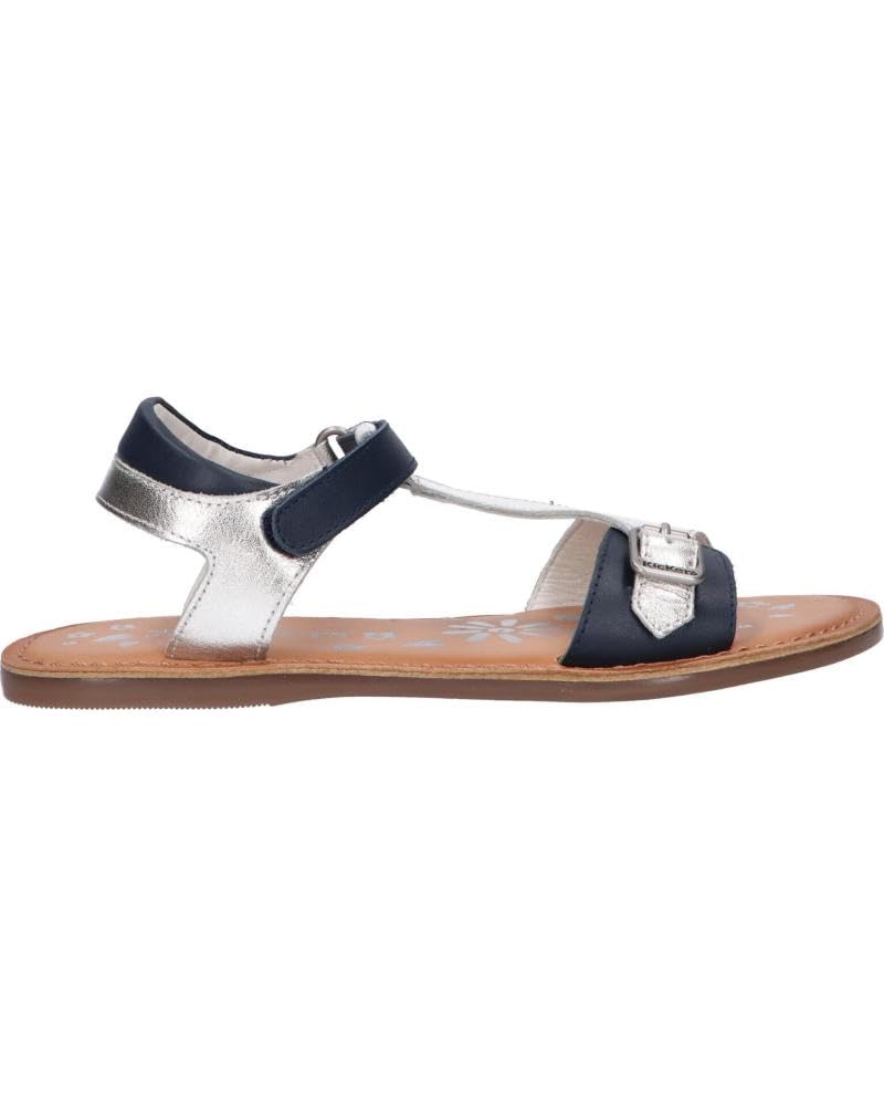Kickers Mädchen Diazz Sandale 28 EU Marinesilber, 28 EU Marinesilber