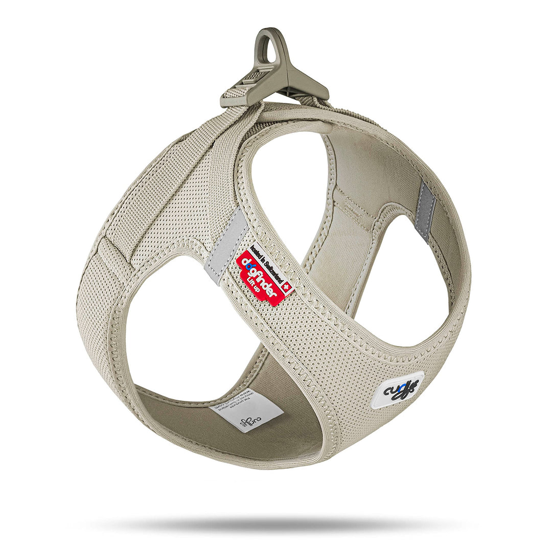 Vest Harness curli Clasp Air-Mesh Light-Tan S Beige (Light Tan) S Einfarbig, Beige (Light Tan) S Ein