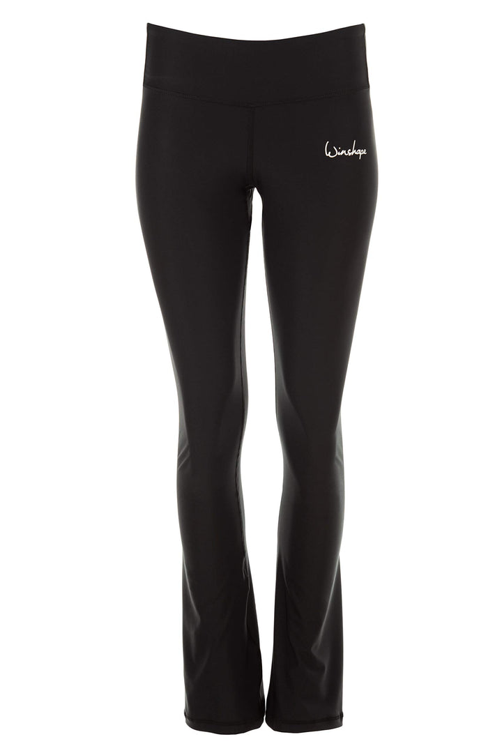 WINSHAPE Damen Boot Cut Leggings Damen Functional Boot Cut Leggings Bcl102, Schwarz, Slim Style, Fit