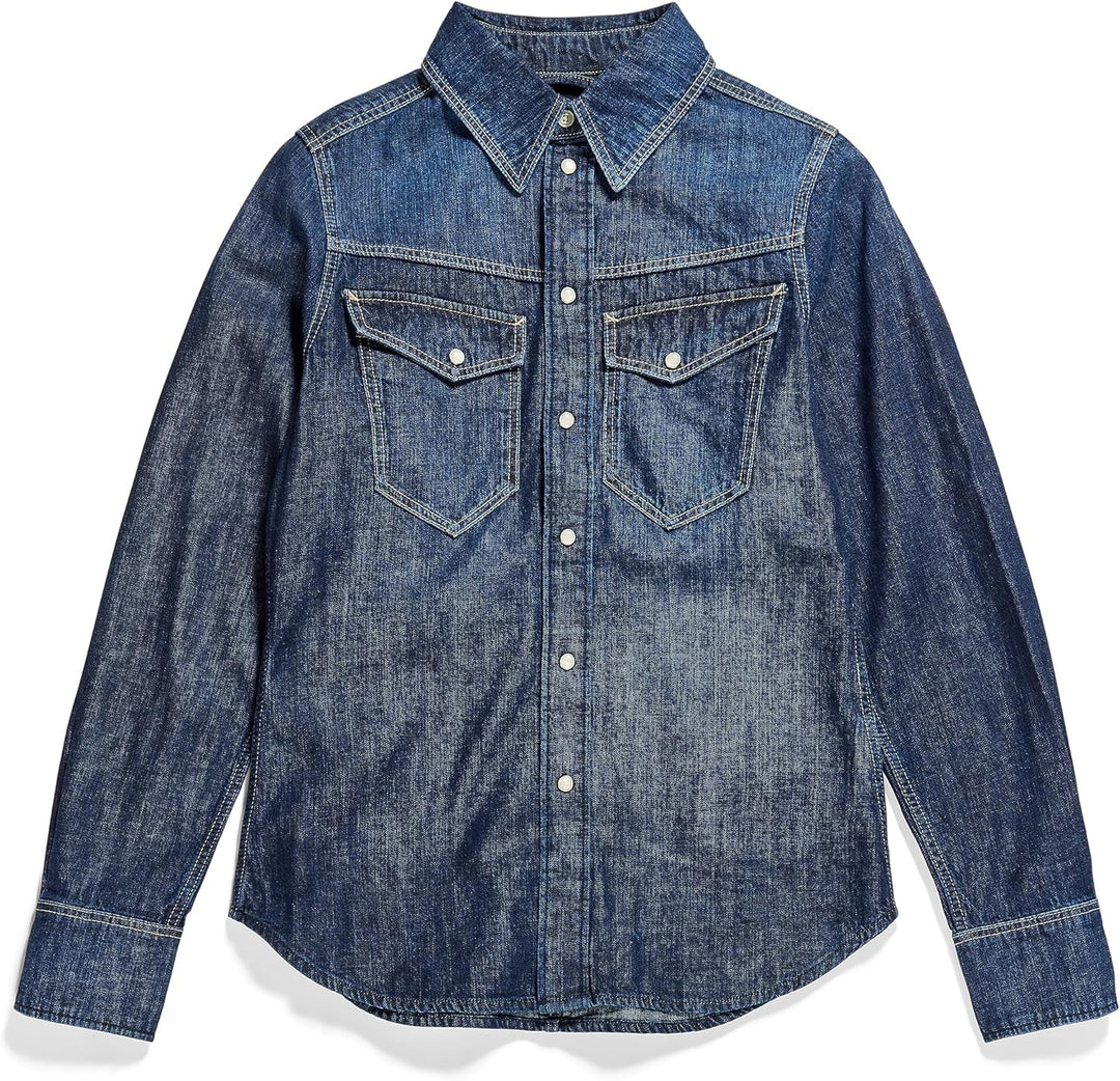 G-Star Raw Damen Slim Denim Wmn Shirts XXS Blau (Worn in Deep Sea D23682-d252-g133), XXS Blau (Worn