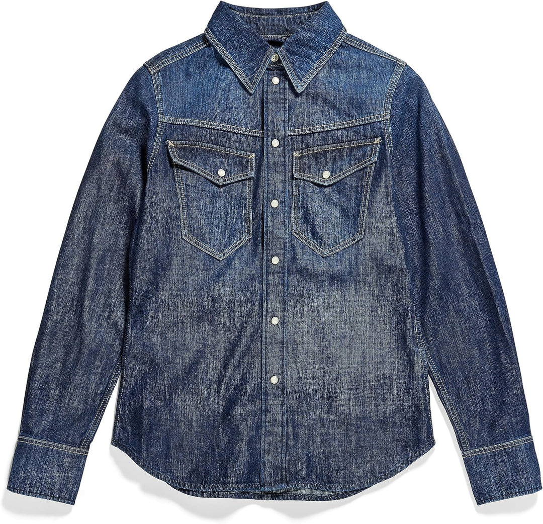 G-Star Raw Damen Slim Denim Wmn Shirts XXS Blau (Worn in Deep Sea D23682-d252-g133), XXS Blau (Worn