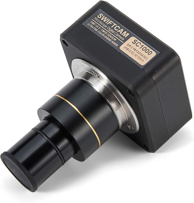 Swiftcam 10 Megapixel Kamera für Mikroskope, mit Reduzierobjektiv, Kalibrierungsset, Eyetube-Adapter