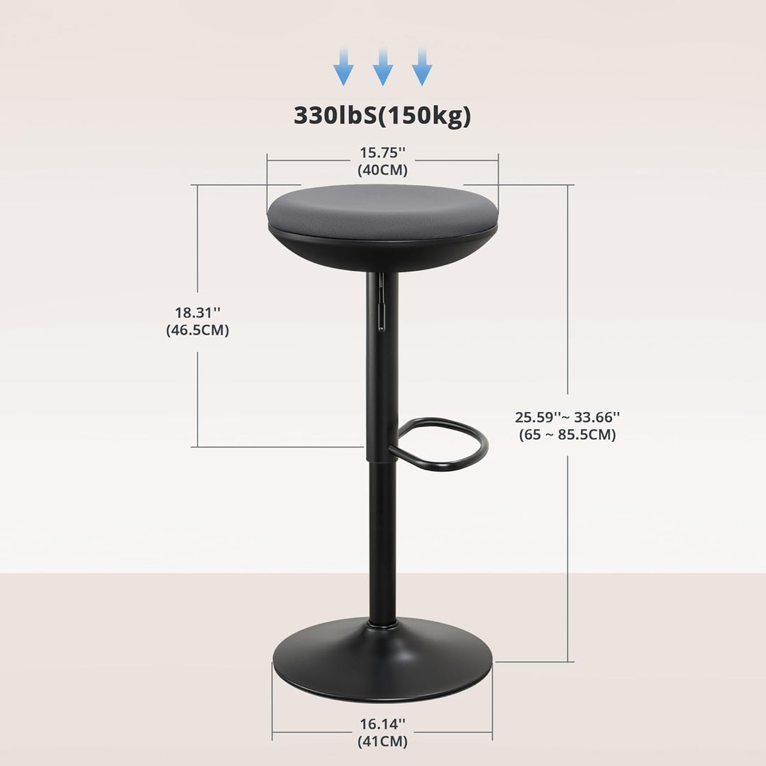 IWMH Stehhocker Höhenverstellbar, Bürohocker Ergonomischer, 360° Drehbarer Stehhilfe ohne Rückenlehn