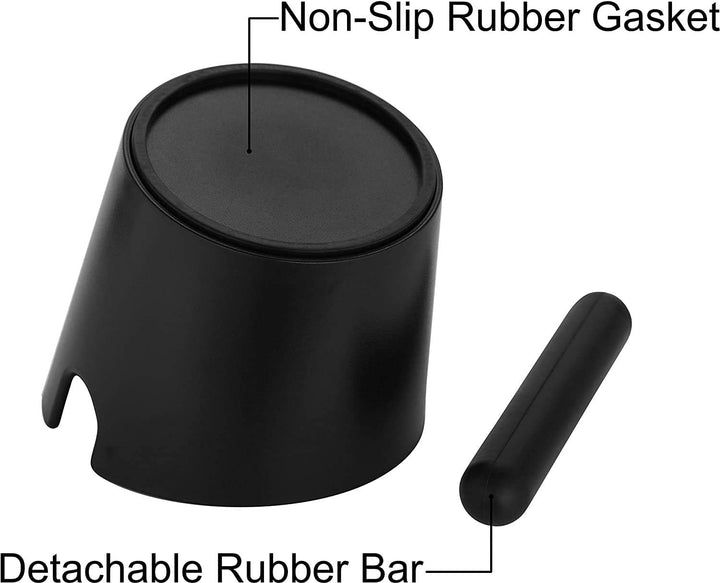 Espresso-Klopfbox, 12,2 cm, Kaffeeklopfbox, Espresso-Mülleimer für Kaffeesatz mit abnehmbarer Klopfs