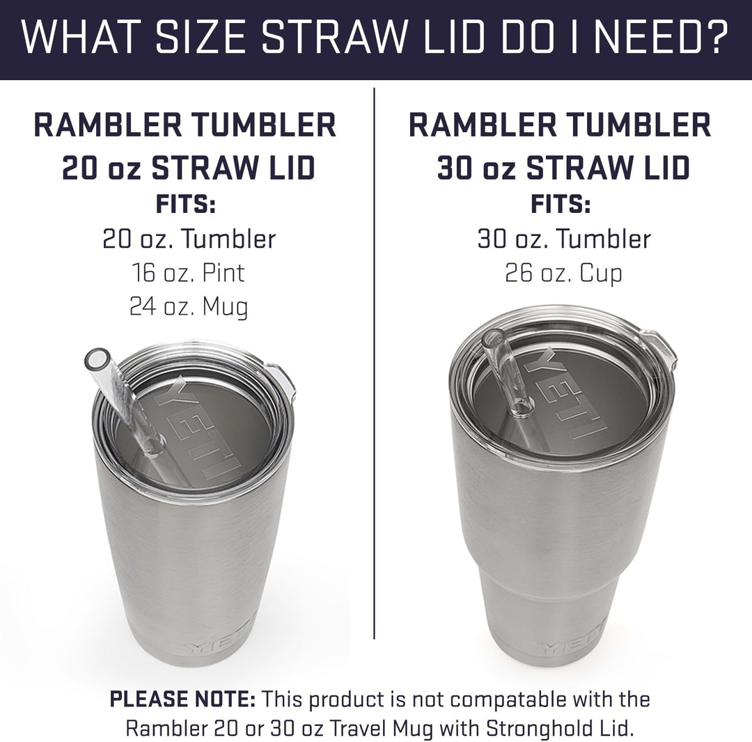 YETI 21071010014 Rambler Strohhalm-Deckel, transparent, 567 g 0,5 kg, 0,5 kg