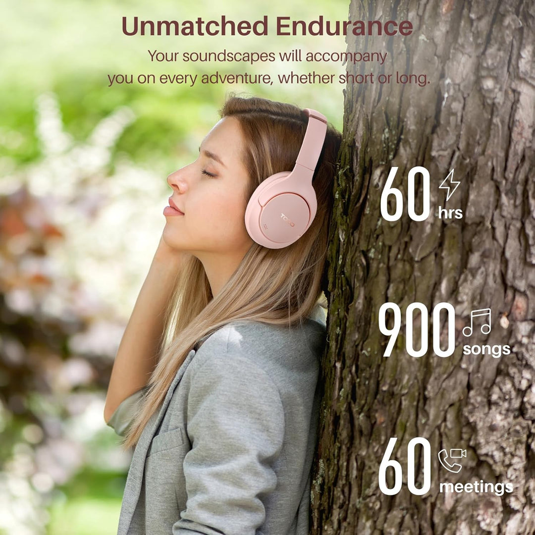 TOZO HT2 Over Ear Kopfhörer Bluetooth,Hybrid Active Noise Cancelling Kopfhörer,Kopfhörer Kabellos Bl