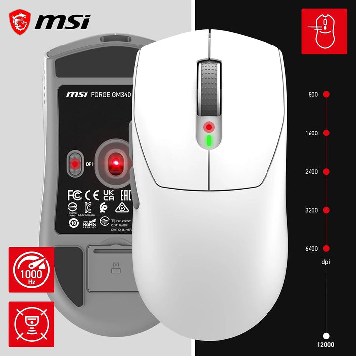MSI Forge GM340 W White, WHITE