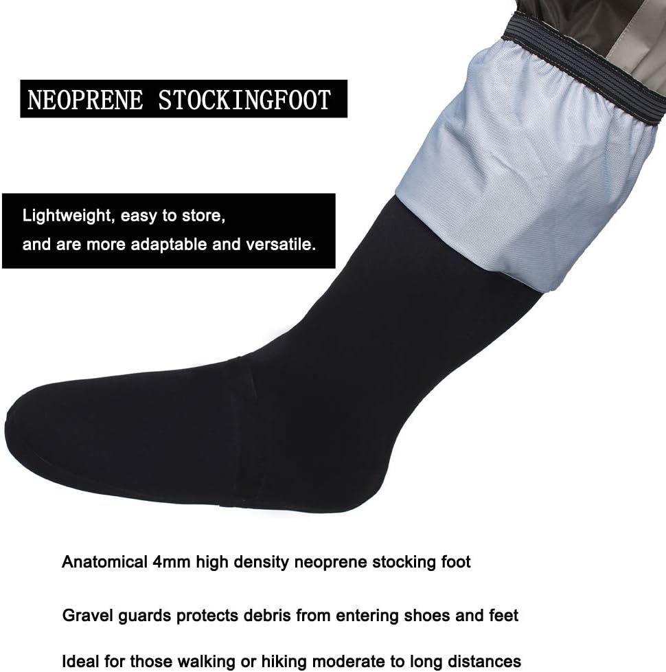 Kylebooker Angler Watvögel Angelhose Wathose Herren Anglerhose Atmungsaktiv Fliegenfischen Angelbekl