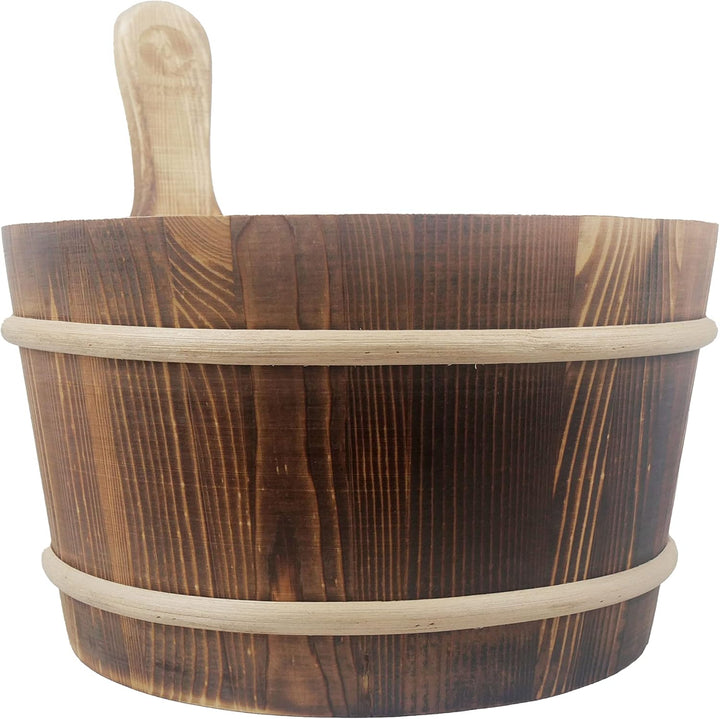 SudoreWell Saunakübel | Red Cedar Sauna Kübel | Sauna Zubehör | Inklusive Griff | Hochwertige Verarb