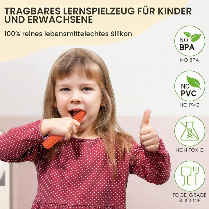 Autismus Spielzeug, ERKOON 4er Pack Silikon Kauen Training und Entwicklung Spielzeug Kauen Empfehlun